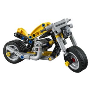Detail van LEGO Technic Gele Motor 42225 bouwset