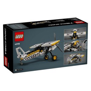 LEGO Technic Junglevliegtuig 42198 achterkant verpakking met functies