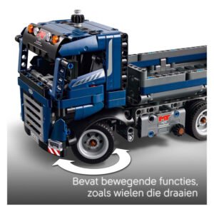 LEGO Technic 42203 vrachtwagen met kiepfunctie en werkende besturing