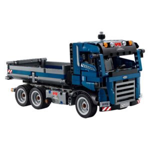 LEGO Technic 42203 kiepvrachtwagen bouwmodel op witte achtergrond