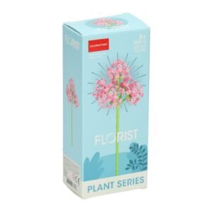 Lelebrother Florist Plant Series bouwset roze bloem 227 onderdelen verpakking