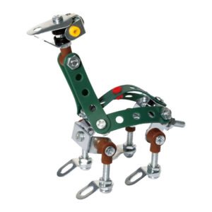 Metalen DIY dinosaurus bouwmodel van constructiedelen Metalen Constructieset Langnek