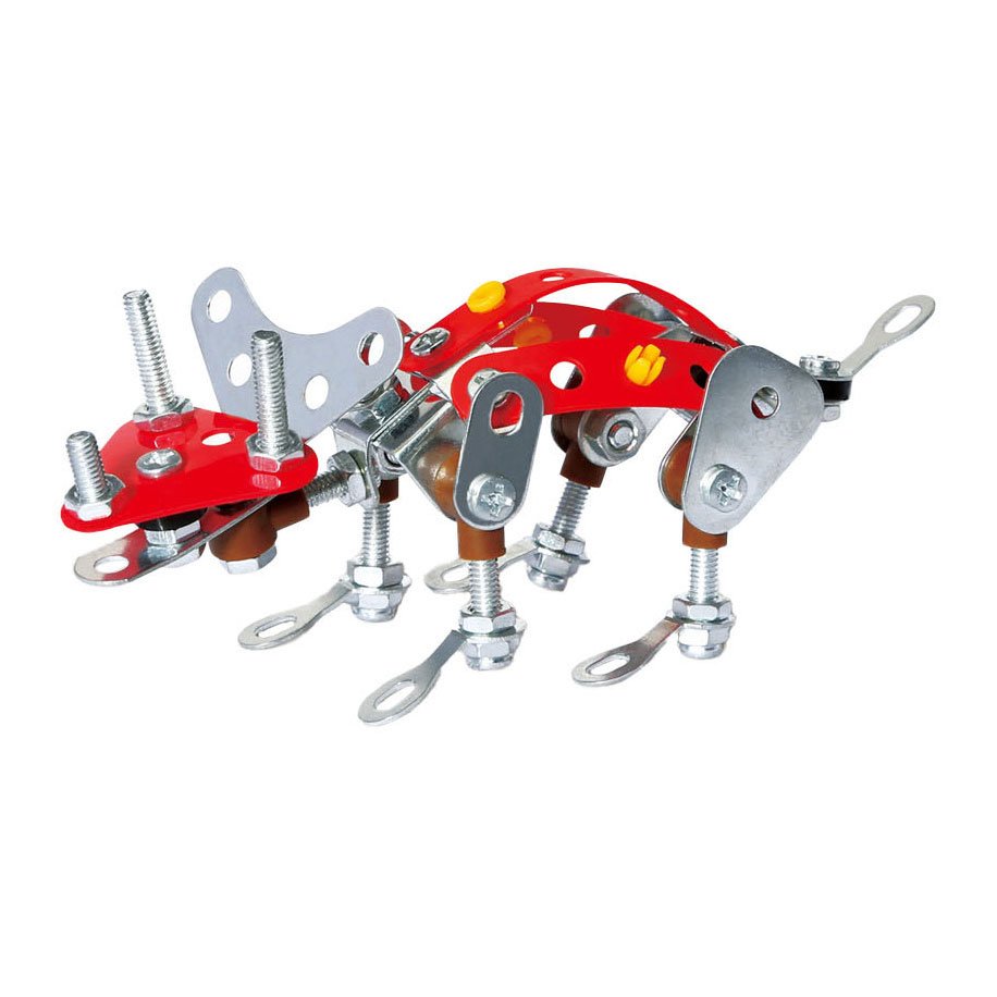 verpakking-diy-metalen-dinosaurus-bouwpakket-90-delen Metalen Constructieset Triceratops