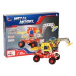Metalen graafmachine bouwpakket met verpakking en 127 onderdelen Constructieset Graafmachine