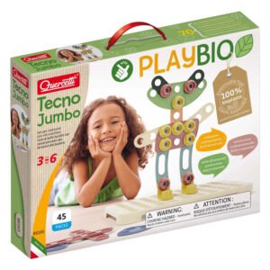Quercetti PlayBio Tecno Jumbo constructieset met 45 bioplastic onderdelen