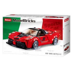 Sluban ModelBricks rode sportwagen bouwset verpakking 262 onderdelen