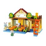 Unico Plus bouwset met kleurrijke familieschool en speelfiguren Unico Maximilian Families School