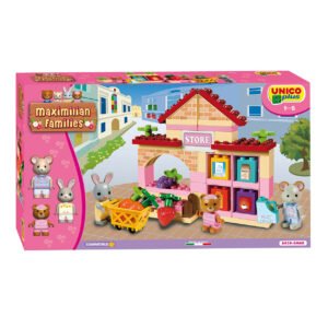 Unico Plus winkel bouwset verpakking Maximilian Families speelplezier