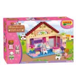 Unico Plus Maximilian Families speelset met kleurrijk familiehuis en figuren Unico Maximilian Families Schoonheidssalon