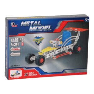 Verpakking van metalen kart bouwpakket met 109 onderdelen