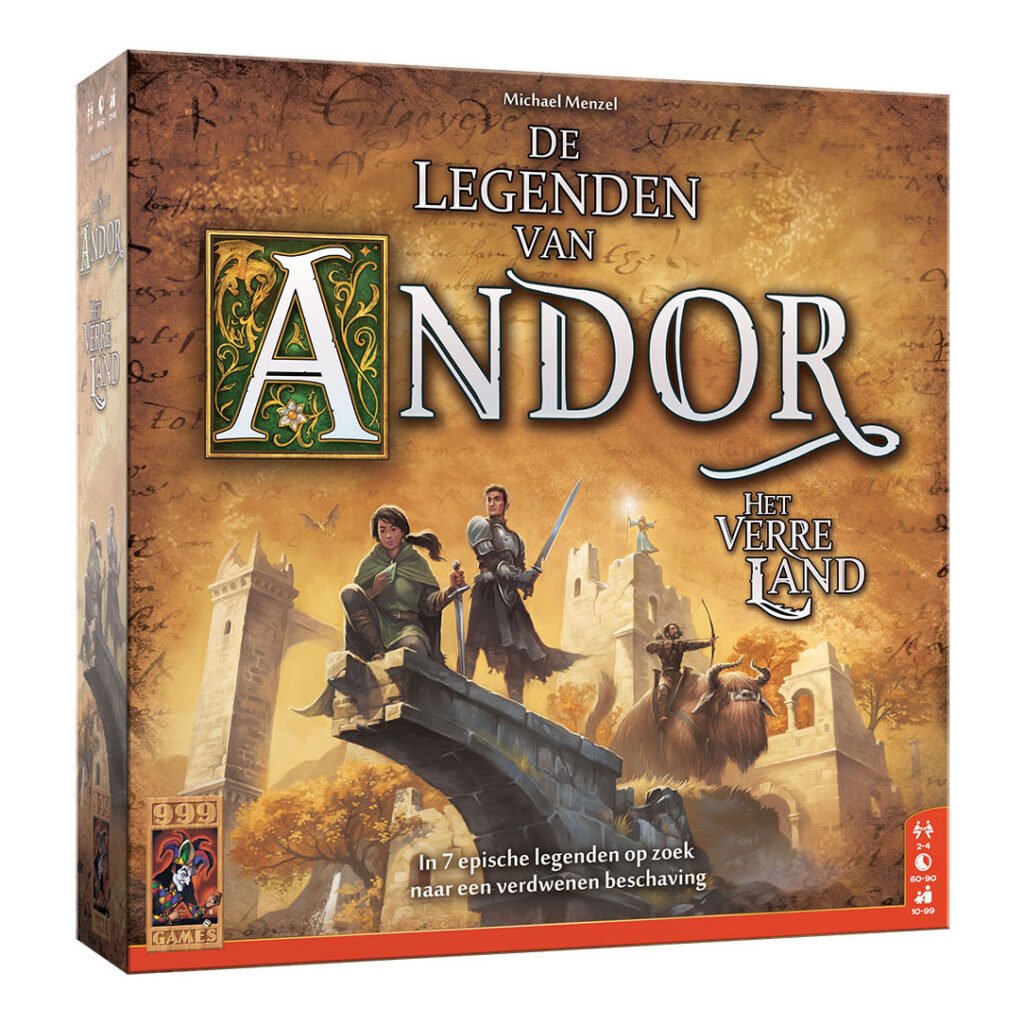 Doos van De Legenden van Andor: Het Verre Land bordspel 999 Games De Legenden van Andor Het Verre Land - Bordspel
