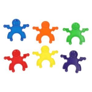 Kleurrijke bouwpoppetjes met verbindbare armen en benen