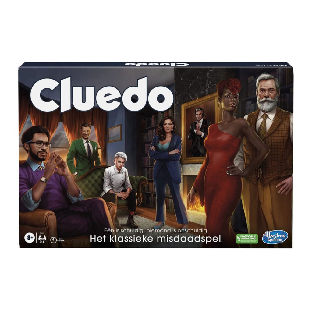 Cluedo klassiek misdaadspel verpakking voorzijde Cluedo het Klassieke Misdaadspel