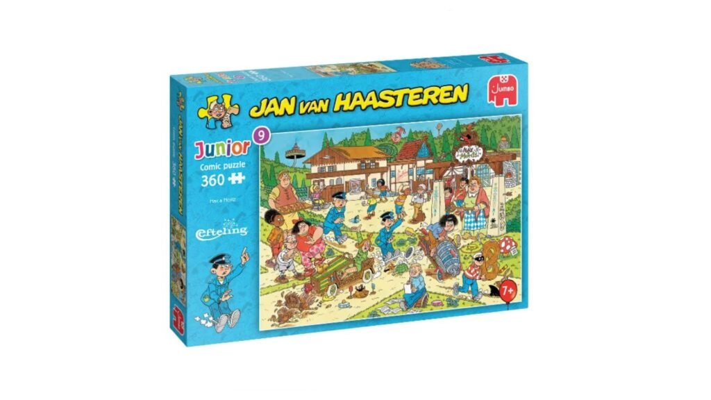 Afbeelding doos van de Jan van Haasteren Junior 9 Legpuzzel - In de Efteling met 240 stukjes