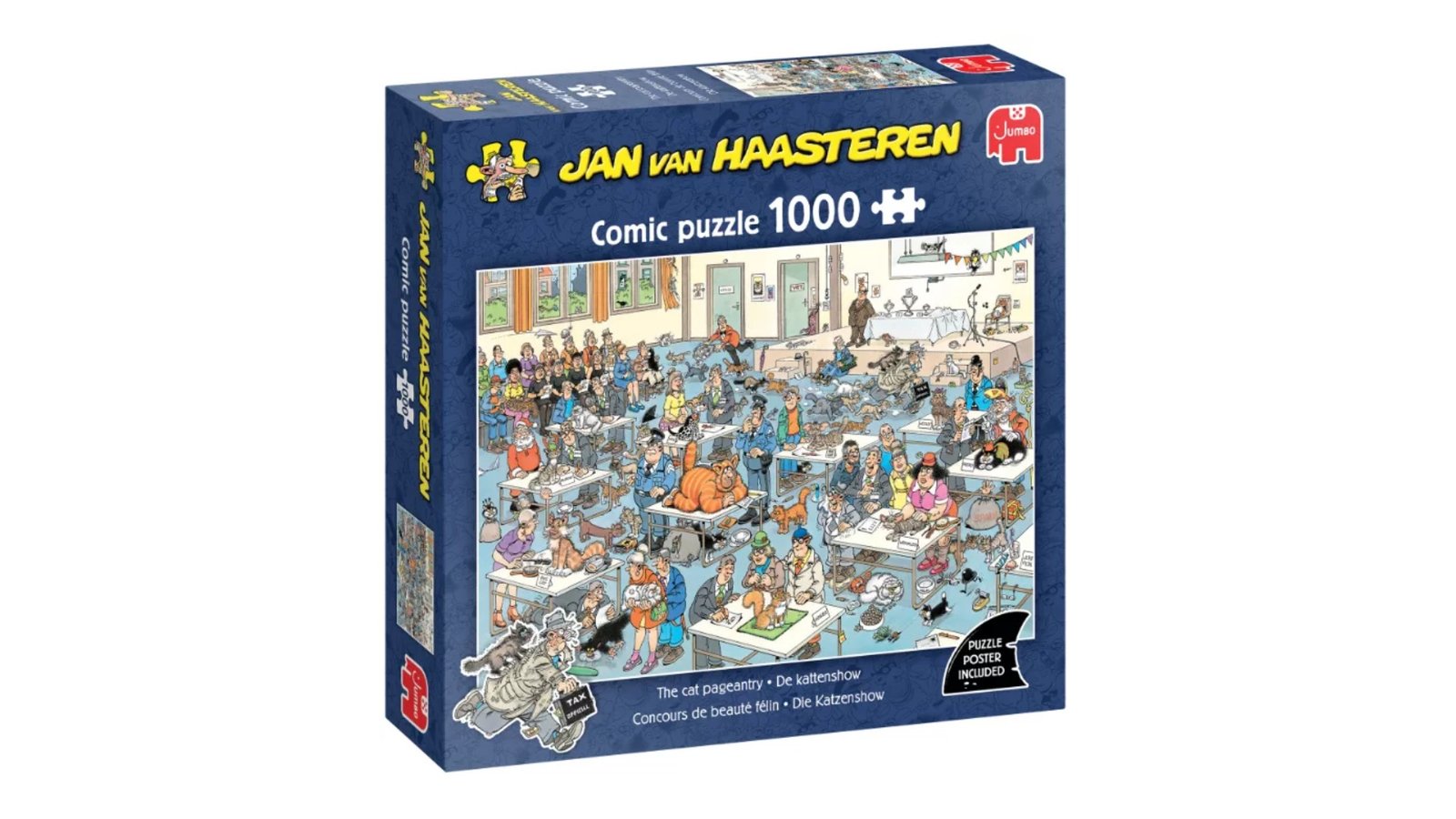 jan-van-haasteren-legpuzzel-de-kattenshow-1000-stuks Afbeelding doos van de Jan van Haasteren Legpuzzel - De Kattenshow 1000st.