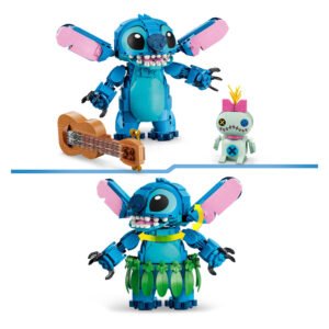 LEGO Stitch en Scrump figuren met accessoires uit Disney set