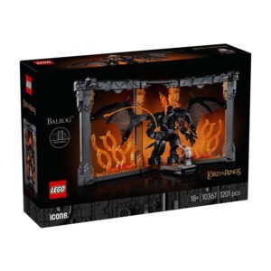 LEGO Icons Lord of the Rings Balrog doos met display voorkant