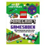 Voorkant van het LEGO Minecraft Spellenboek met 50 inspirerende spelideeën