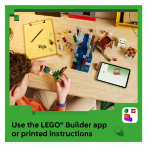 LEGO Minecraft Ghast Station bouwen met Builder app