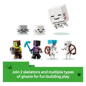 LEGO Minecraft Ghasts skeletten en minifiguren