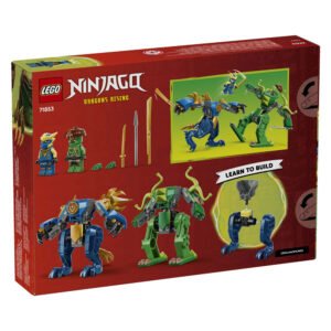 Achterkant van de LEGO NINJAGO Jay's Drakenmechastrijd 71853 verpakking
