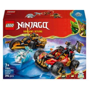 LEGO NINJAGO 71864 Kai en Cole's Combivoertuigen voorkant verpakking