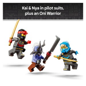 Kai, Nya en Oni Warrior minifiguren uit LEGO NINJAGO 71870