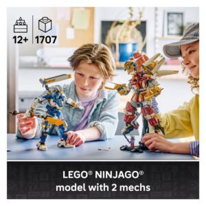 LEGO NINJAGO De Twee Torenhoge Mecha 71870 tijdens het spelen
