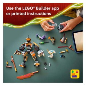 LEGO Builder app en onderdelen van LEGO NINJAGO Cole's Missiemecha 71854