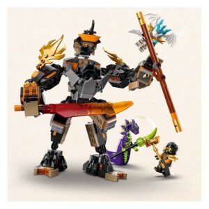 LEGO NINJAGO Cole's Missiemecha in gevecht met draakmonster en Zane