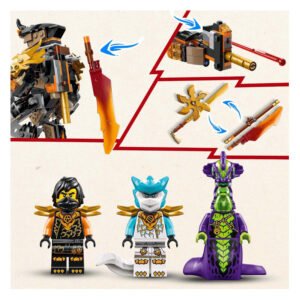 LEGO NINJAGO Cole's Missiemecha met minifiguren en wapens 71854
