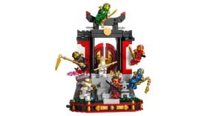 LEGO NINJAGO ninjapersonages op tempel display