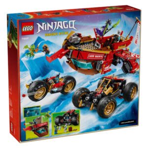 LEGO NINJAGO 71869 Land Bounty verpakking achterkant met voertuigen