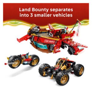 LEGO NINJAGO Land Bounty als drie losse voertuigen