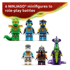 Zes LEGO NINJAGO minifiguren uit Land Bounty set