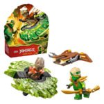 Inhoud en verpakking LEGO NINJAGO 71850 Lloyd vs. Elementaire Monsterspinner set