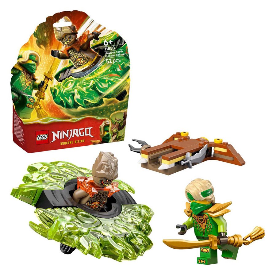 lego-ninjago-lloyd-vs-elementaire-monsterspinner-inhoud-speelset Inhoud en verpakking LEGO NINJAGO 71850 Lloyd vs. Elementaire Monsterspinner set