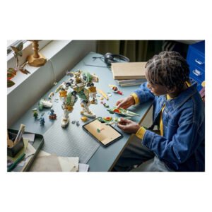 LEGO NINJAGO Lloyds Reusachtige Mecha tijdens het bouwen