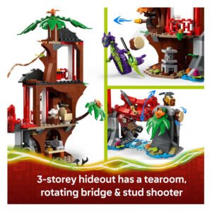 LEGO NINJAGO boomhut met draaibrug en verborgen functies