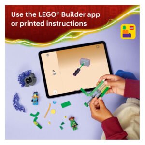 LEGO Builder app voor het bouwen van Nya vs Elementaire Monsterspinner