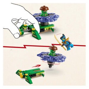 Werking van de LEGO NINJAGO Elementaire Monsterspinner met lanceerder