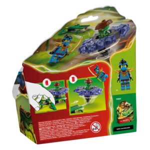 Achterkant verpakking LEGO NINJAGO Nya vs Elementaire Monsterspinner 71849