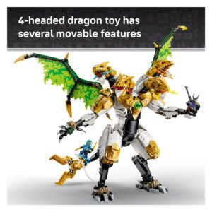 Vierkoppige draak met beweegbare onderdelen uit LEGO NINJAGO 71872