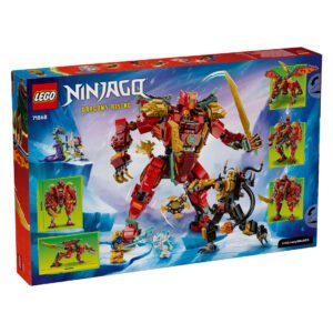 Achterkant verpakking LEGO NINJAGO Wyldfyre's Transformerende Drakenmecha