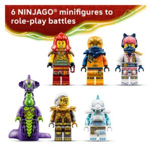 Zes LEGO NINJAGO minifiguren uit set 71868