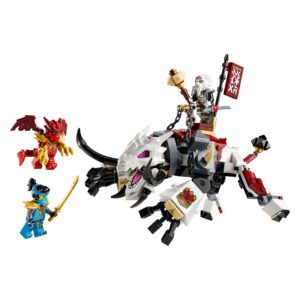 LEGO NINJAGO Grimtak het Drakenbeest met Zilvar, Nya en Kai
