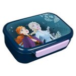 Blauwe Disney Frozen broodtrommel met Anna en Elsa Broodtrommel Disney Frozen