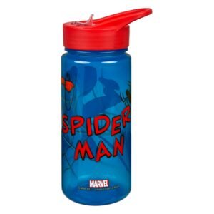 Blauwe Spider-Man drinkfles met rode drinktuit