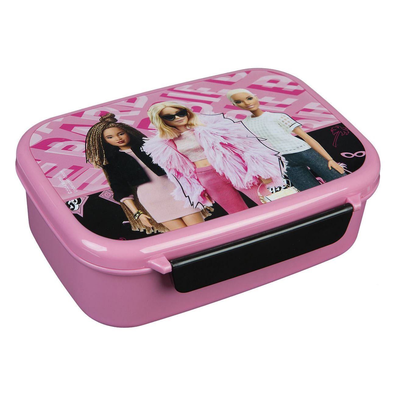 undercover-roze-barbie-broodtrommel-met-print Roze Barbie broodtrommel met Barbie print Broodtrommel Barbie