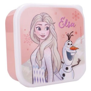 Frozen lunchbox met Elsa en Olaf in roze